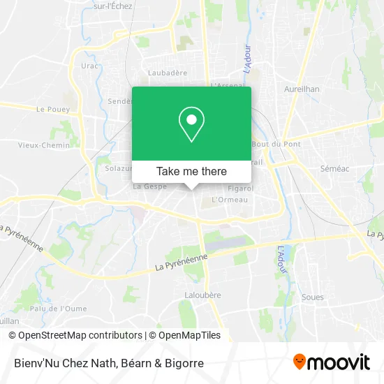 Bienv'Nu Chez Nath map