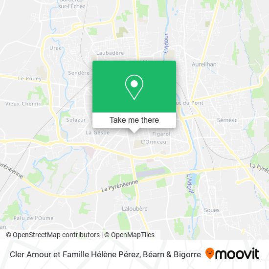 Cler Amour et Famille Hélène Pérez map