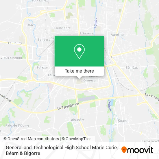 General and Technological High School Marie Curie map
