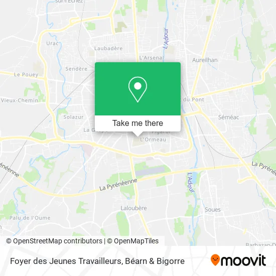 Foyer des Jeunes Travailleurs map