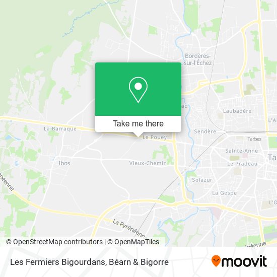 Les Fermiers Bigourdans map