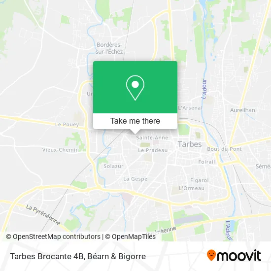 Tarbes Brocante 4B map