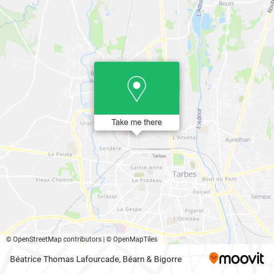 Béatrice Thomas Lafourcade map
