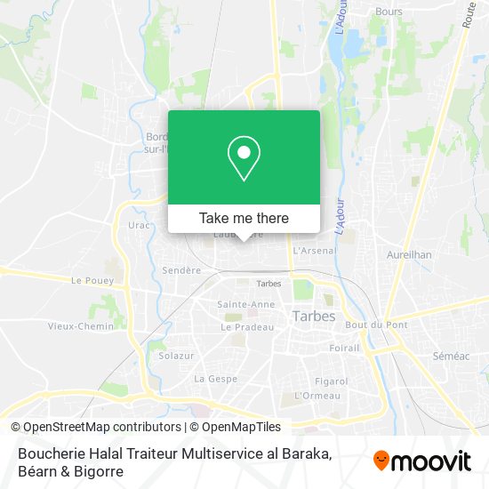 Mapa Boucherie Halal Traiteur Multiservice al Baraka