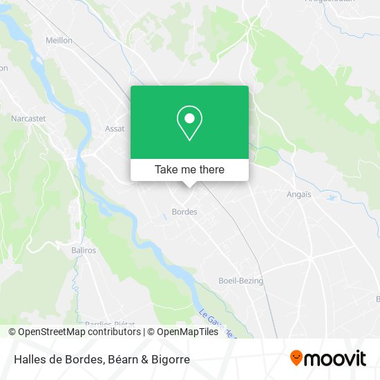 Halles de Bordes map
