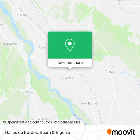 Halles de Bordes map