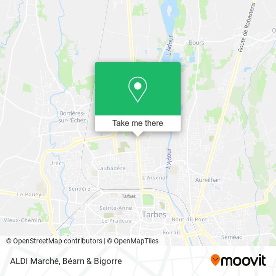 ALDI Marché map