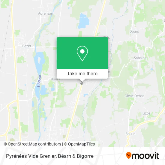 Pyrénées Vide Grenier map