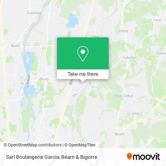 Sarl Boulangerie Garcia map