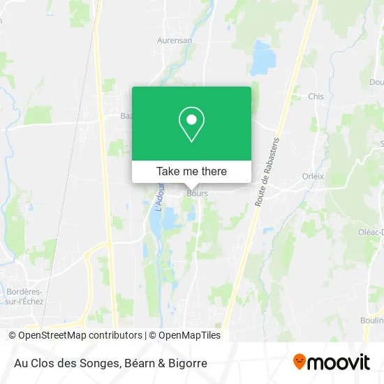 Au Clos des Songes map