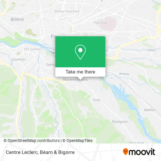 Centre Leclerc map