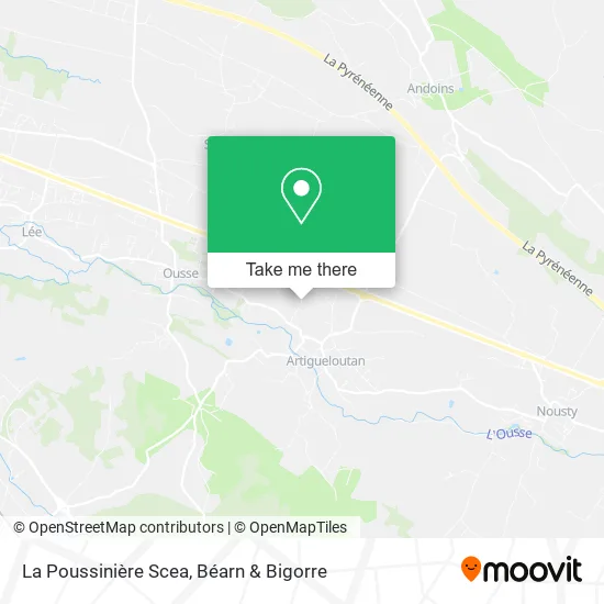La Poussinière Scea map