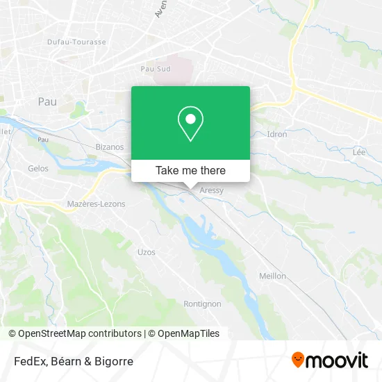 FedEx map