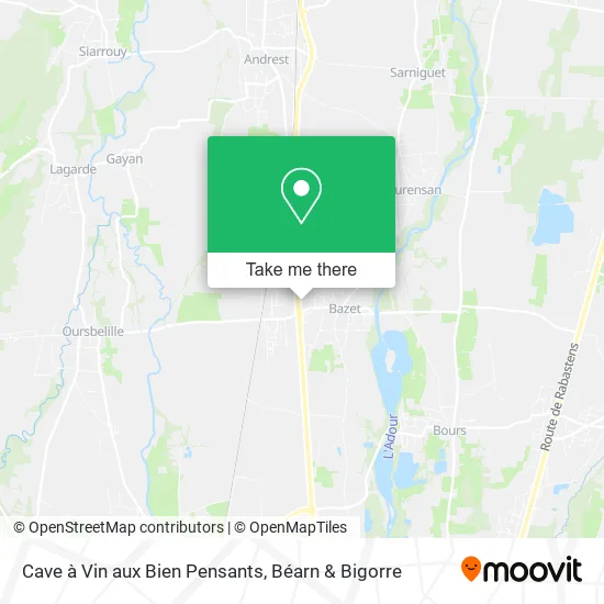Cave à Vin aux Bien Pensants map