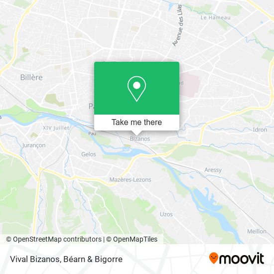 Vival Bizanos map