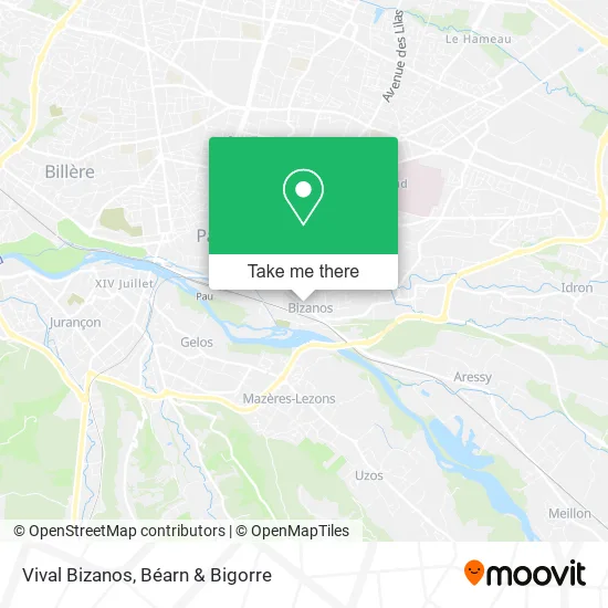 Vival Bizanos map