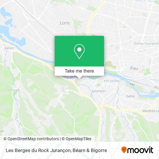 Mapa Les Berges du Rock Jurançon