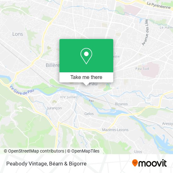 Peabody Vintage map