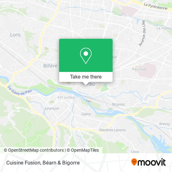 Cuisine Fusion map