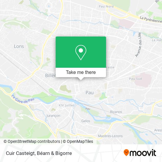 Cuir Casteigt map