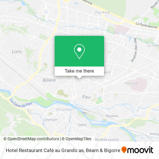 Hotel Restaurant Café au Grando as map