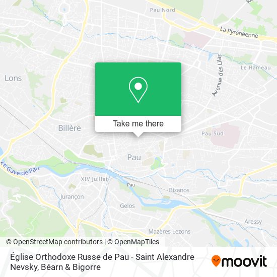 Église Orthodoxe Russe de Pau - Saint Alexandre Nevsky map