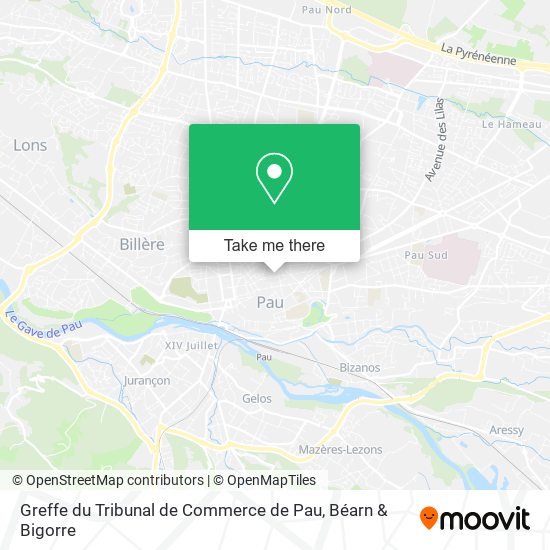 Greffe du Tribunal de Commerce de Pau map