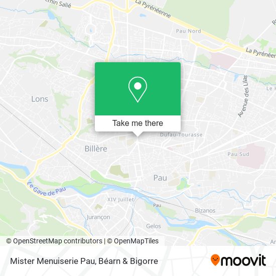 Mister Menuiserie Pau map