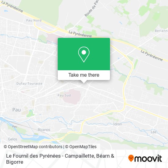 Le Fournil des Pyrénées - Campaillette map