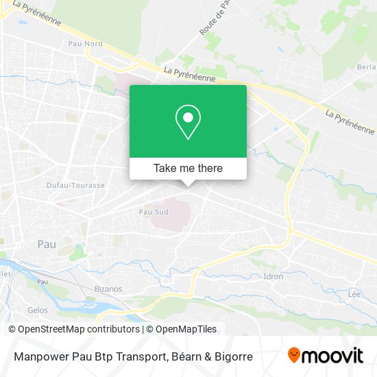 Manpower Pau Btp Transport map