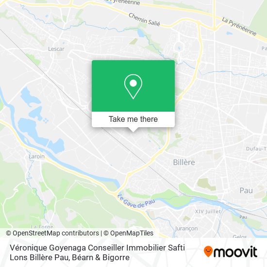 Véronique Goyenaga Conseiller Immobilier Safti Lons Billère Pau map