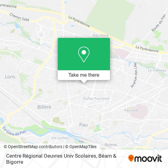 Centre Régional Oeuvres Univ Scolaires map