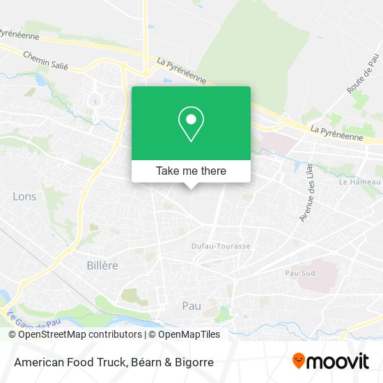 American Food Truck map