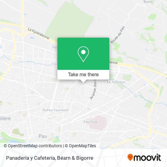 Panadería y Cafetería map