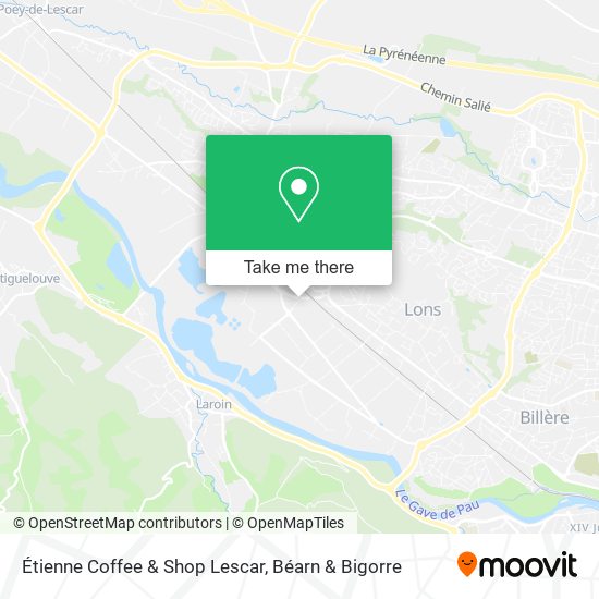 Mapa Étienne Coffee & Shop Lescar