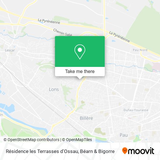 Résidence les Terrasses d'Ossau map