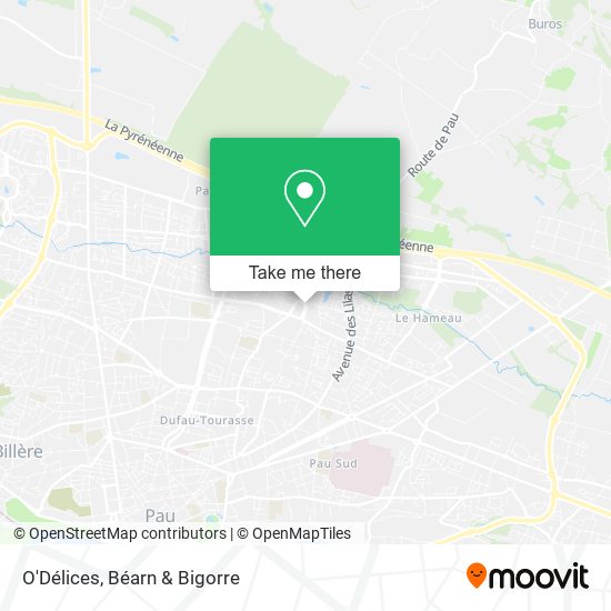 O'Délices map