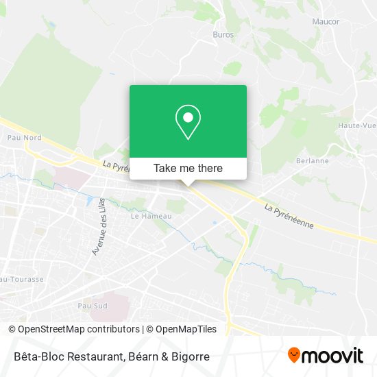 Bêta-Bloc Restaurant map