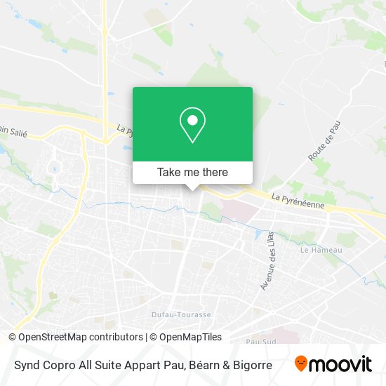 Synd Copro All Suite Appart Pau map