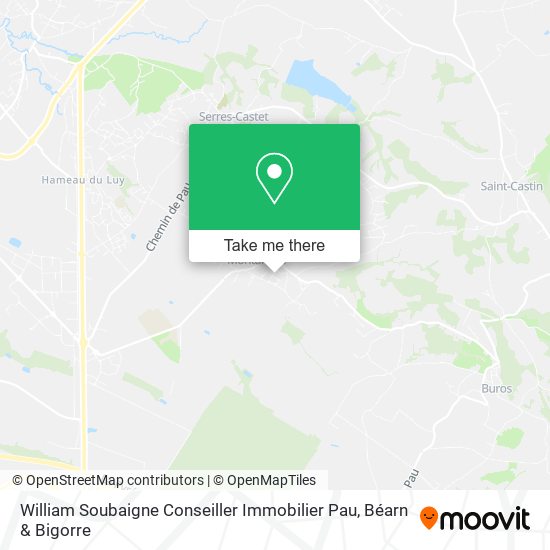 William Soubaigne Conseiller Immobilier Pau map