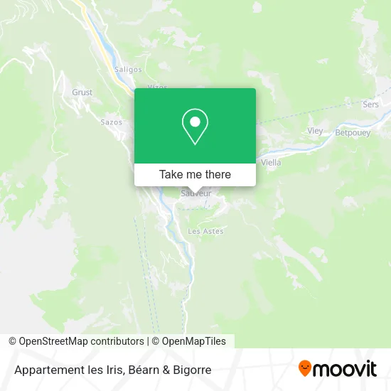 Appartement les Iris map