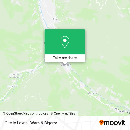 Gîte le Layris map