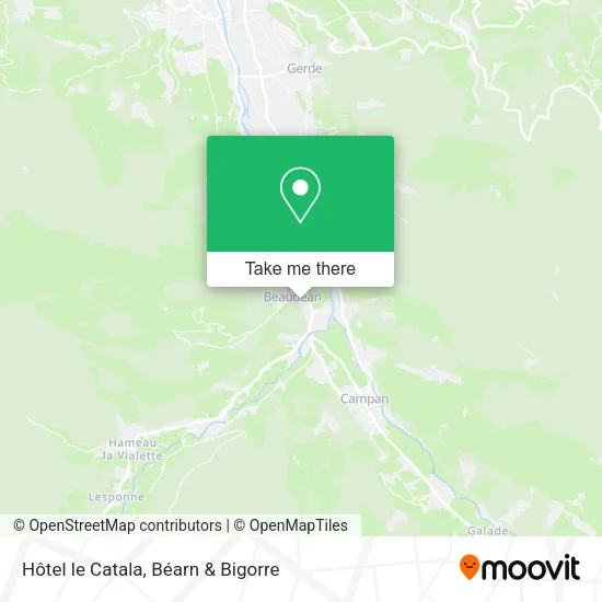 Hôtel le Catala map