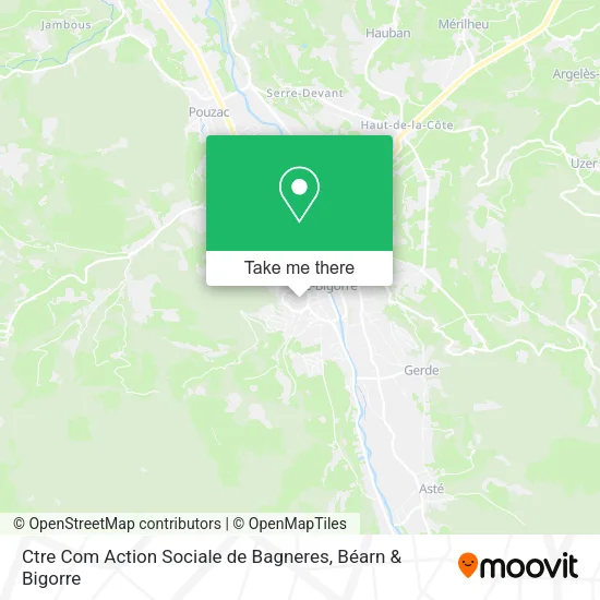 Ctre Com Action Sociale de Bagneres map