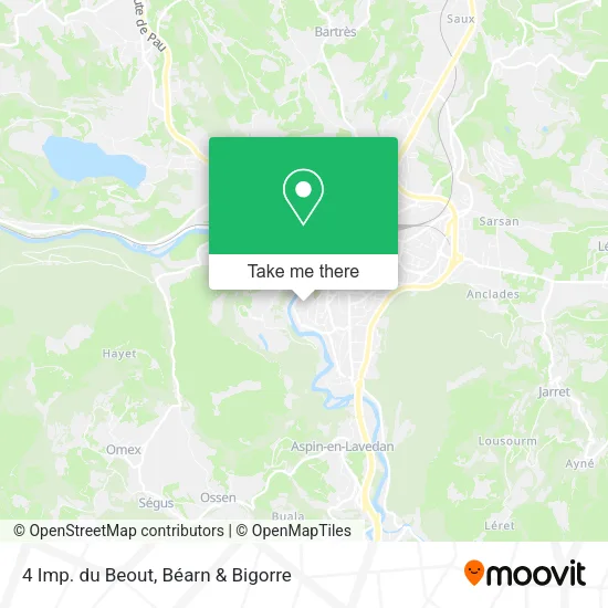 4 Imp. du Beout map