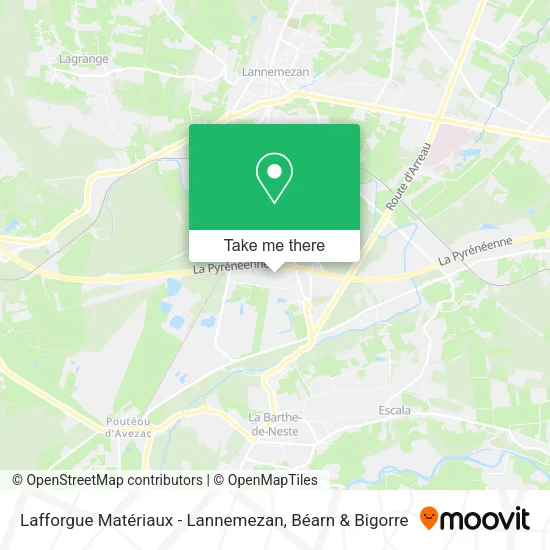 Lafforgue Matériaux - Lannemezan map