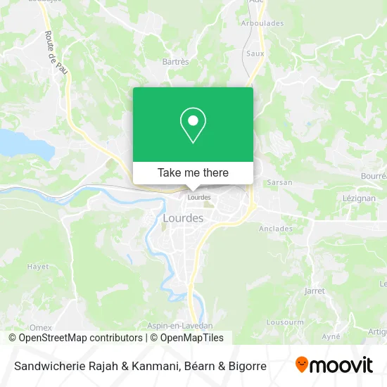 Sandwicherie Rajah & Kanmani map