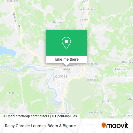Relay Gare de Lourdes map