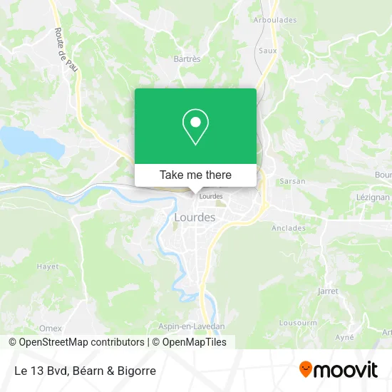 Le 13 Bvd map