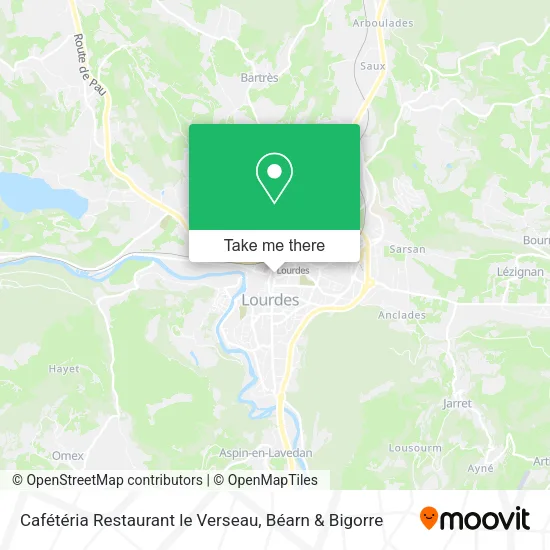 Cafétéria Restaurant le Verseau map